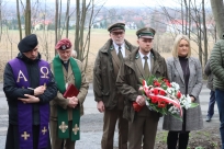 Odsłonięcie odnowionego pomnika w Cisownicy